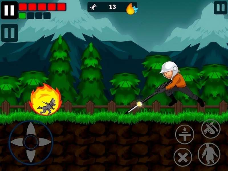 Intense action in Rainbow Fury Commandos Rainbow Fury Commandos Gameplay Screenshot